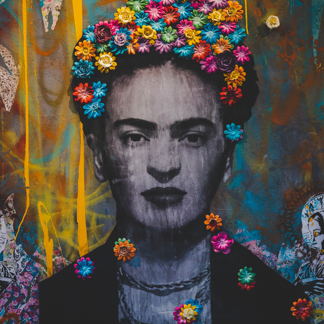 Gemalenes Bild von Frida Kahlo