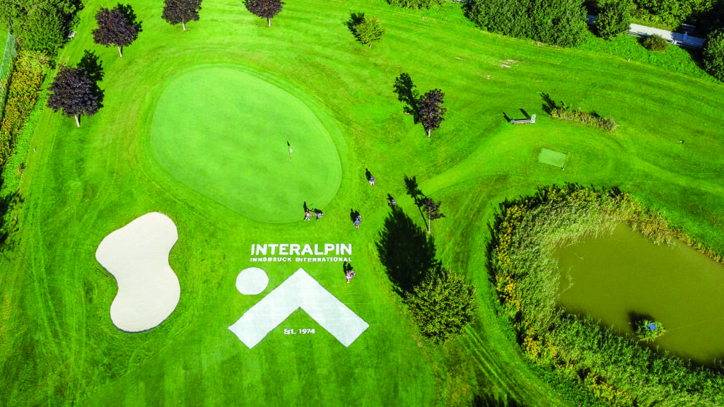 Golfclub Igls von oben bei der 12. Interalpin Golftrophy