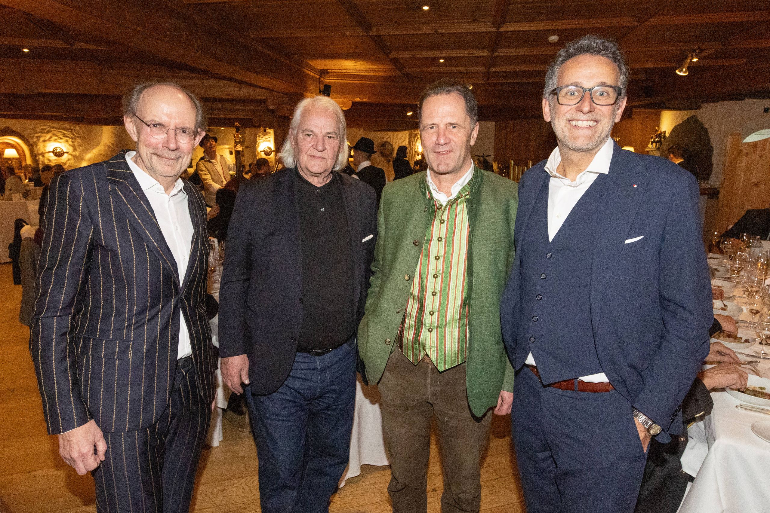 Die Aufsichtsräte der Moser Holding: Eugen Russ, Ivo Moser und Wilfried Stauder mit Gerhard Burtscher (BTV)
