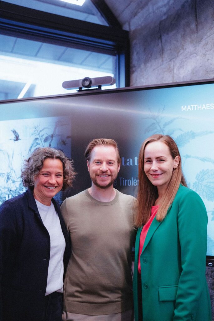Heike Kiesling (Innsbruck Marketing), Ferdinand Marquez und Katharina Zierl (beide TIROLERIN)