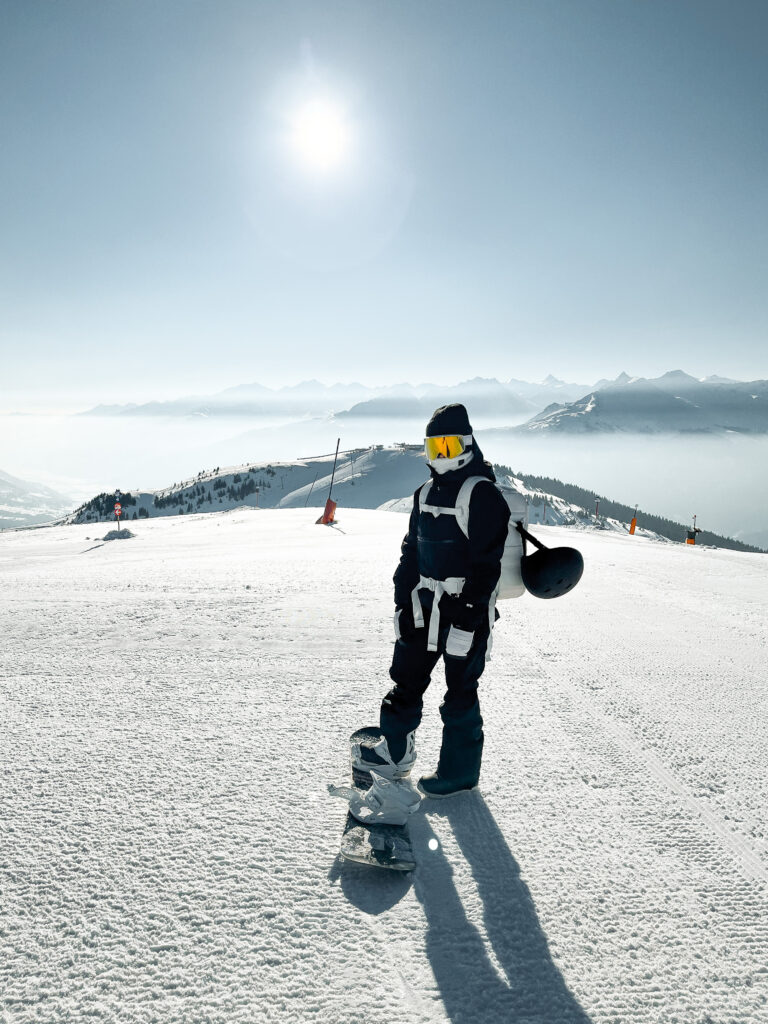 Ideale Bedingungen für das Snowboarden
