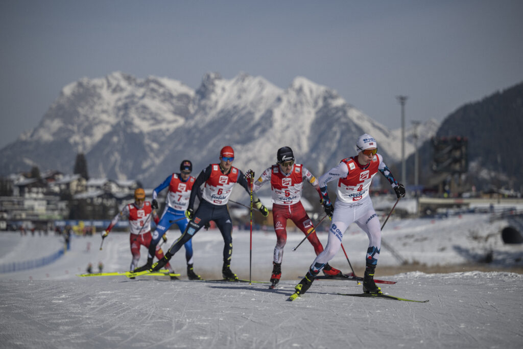 Langlauf Herren Sonntag Karwendel Anstieg Nordic Combined Triple