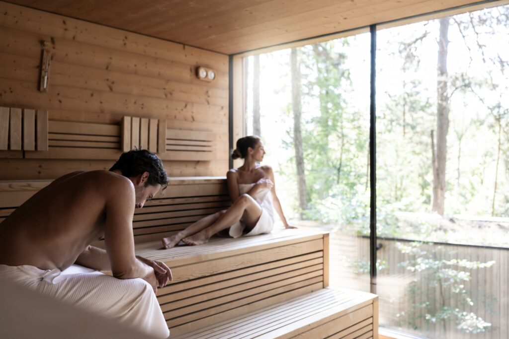 Finnische Sauna mit Panoramablick