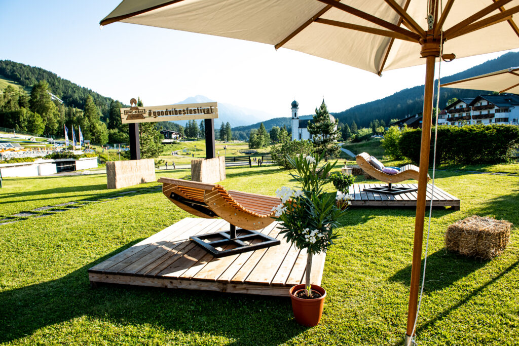 Chill-Area beim Good Vibes Festival in Seefeld
