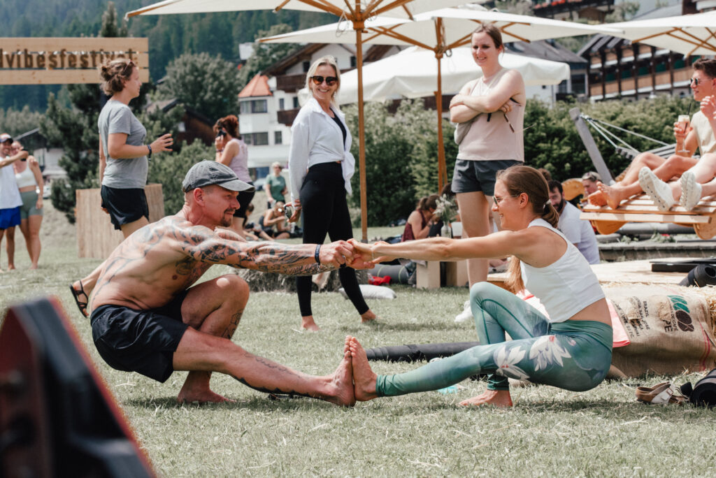 Teilnehmerinnen bei Chillout Area