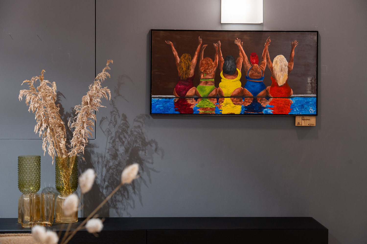 Kunst trifft Couch, Einrichtungshaus Föger
