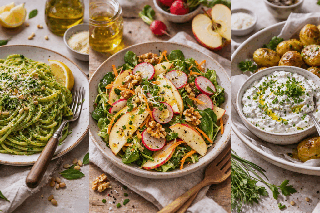 3 Frühlingshafte Rezepte © AI