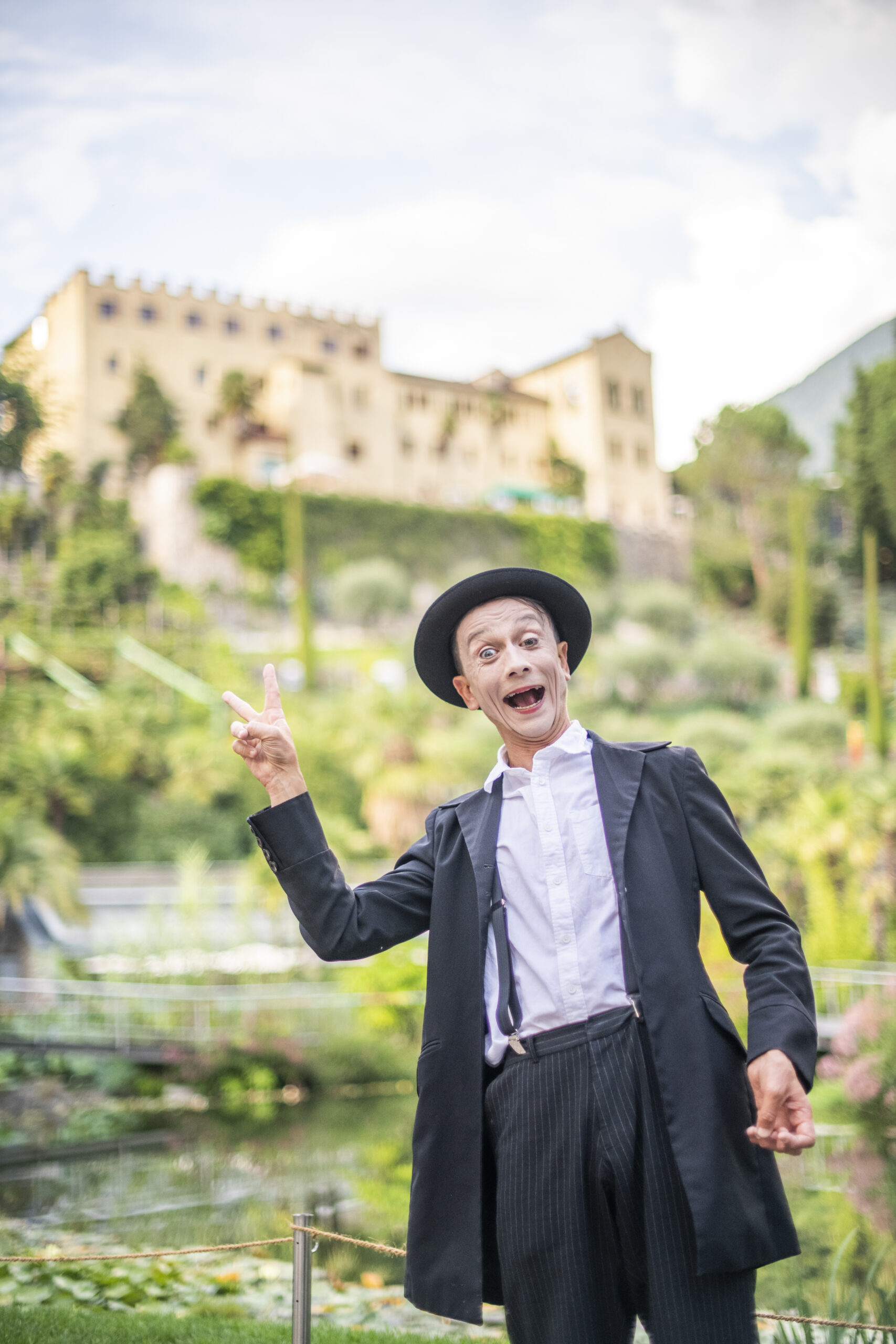 Gärten von Schloss Trauttmansdorff im Sommer