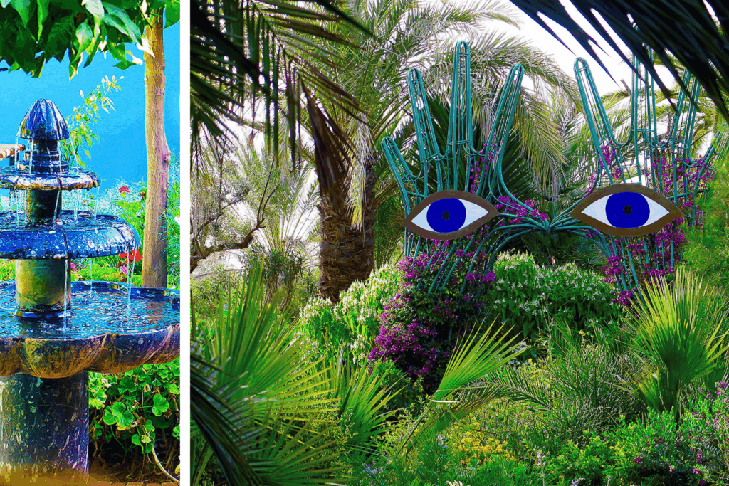 Marrakech André Heller Kunstwerke im Garten