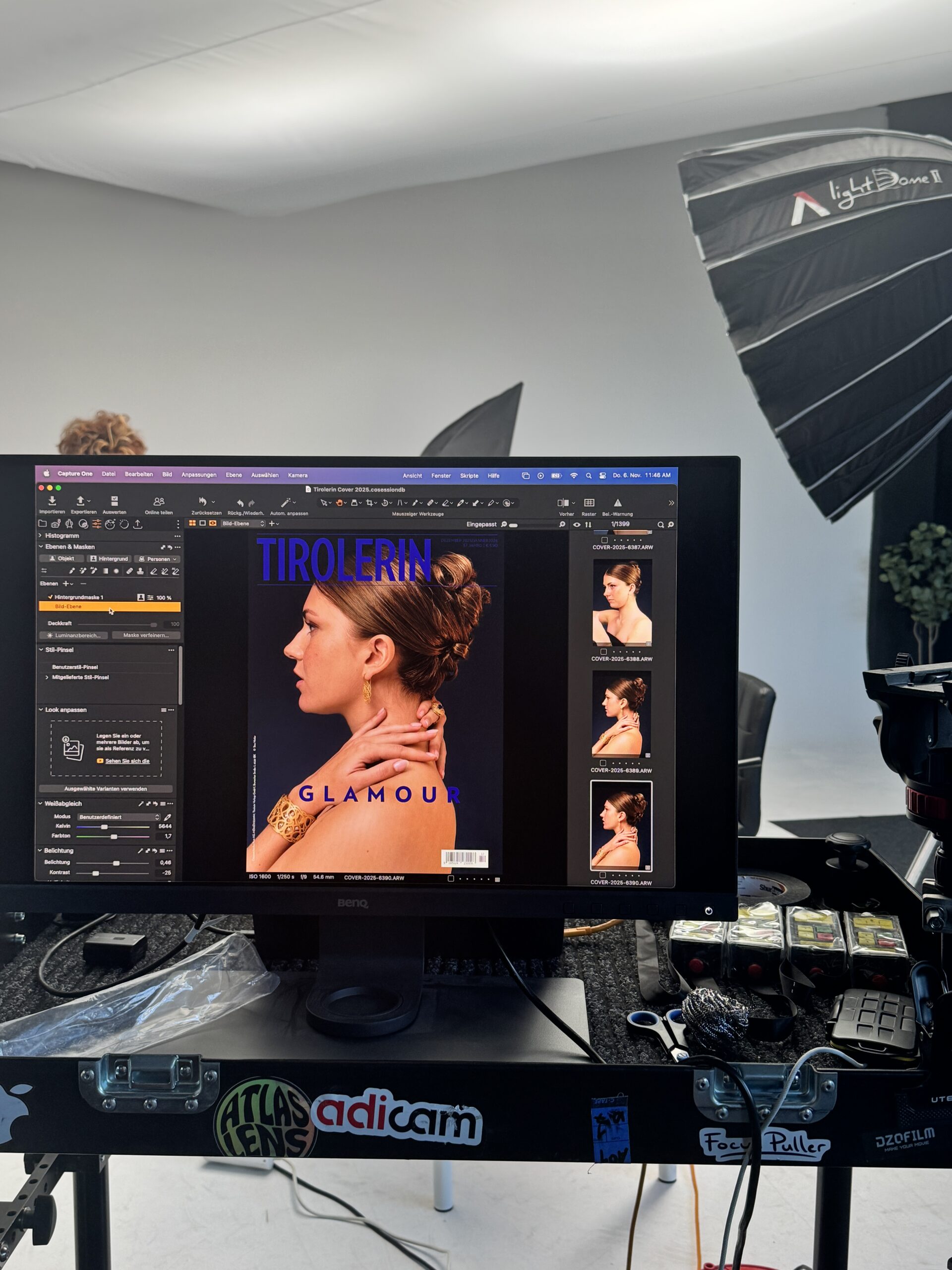 Behind the Scenes Covershooting Tirolerin