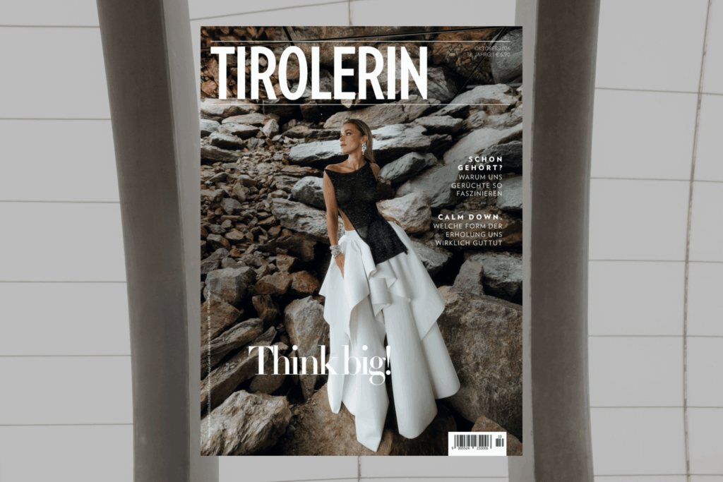 Tirolerin Ausgabe Oktober 2026 Themen, Cindy French im Interview, Shooting in Sölden