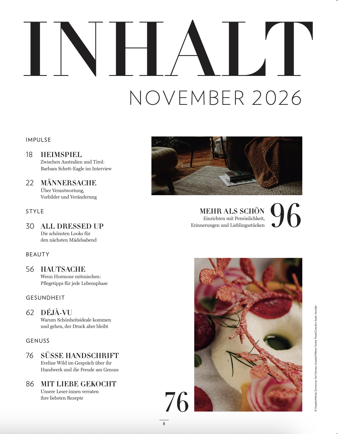 Inhaltsvorschau Tirolerin November 2026
